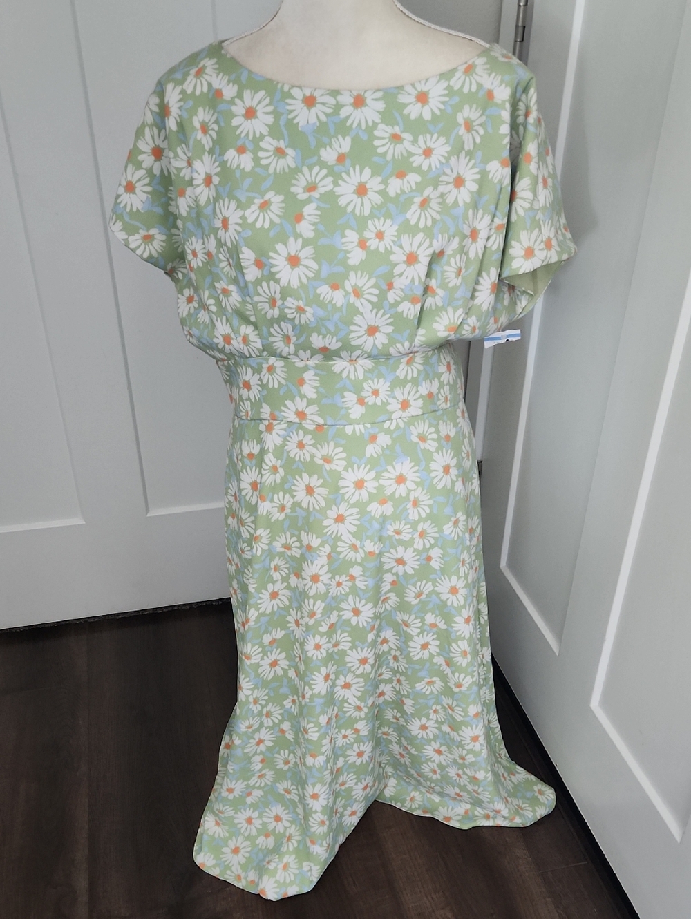Alexia Admor Mint Green Daisy Print Mini Dress S, 10